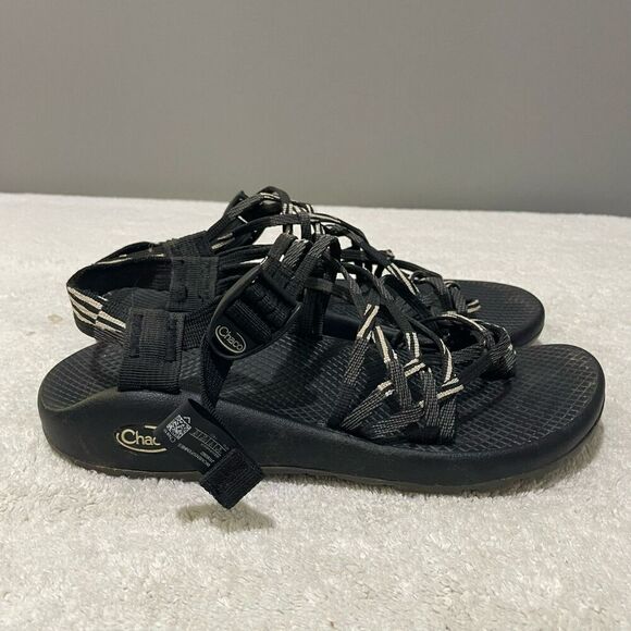 Chaco Womens Black Classic Sandals Size 9 Strappy Hiking Outdoors Waterproof - Picture 9 of 12